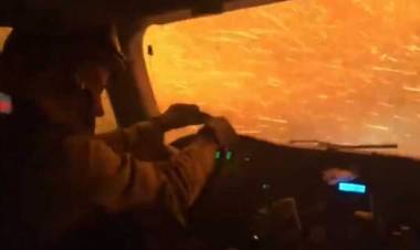 Shocking video shows firefighters in California ride through blazing flames during Tamarack wildfire