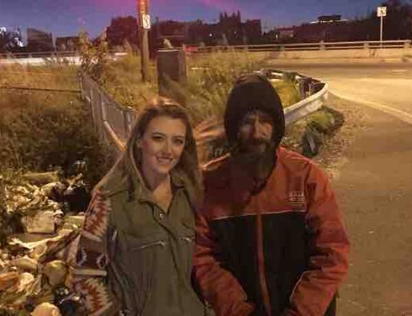 Couple raises thousands for homeless veteran to thank him for selfless act