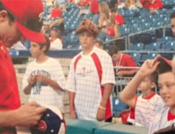  As a boy with cancer, he met his MLB hero. Now they play for the same team