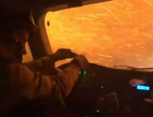 Shocking video shows firefighters in California ride through blazing flames during Tamarack wildfire