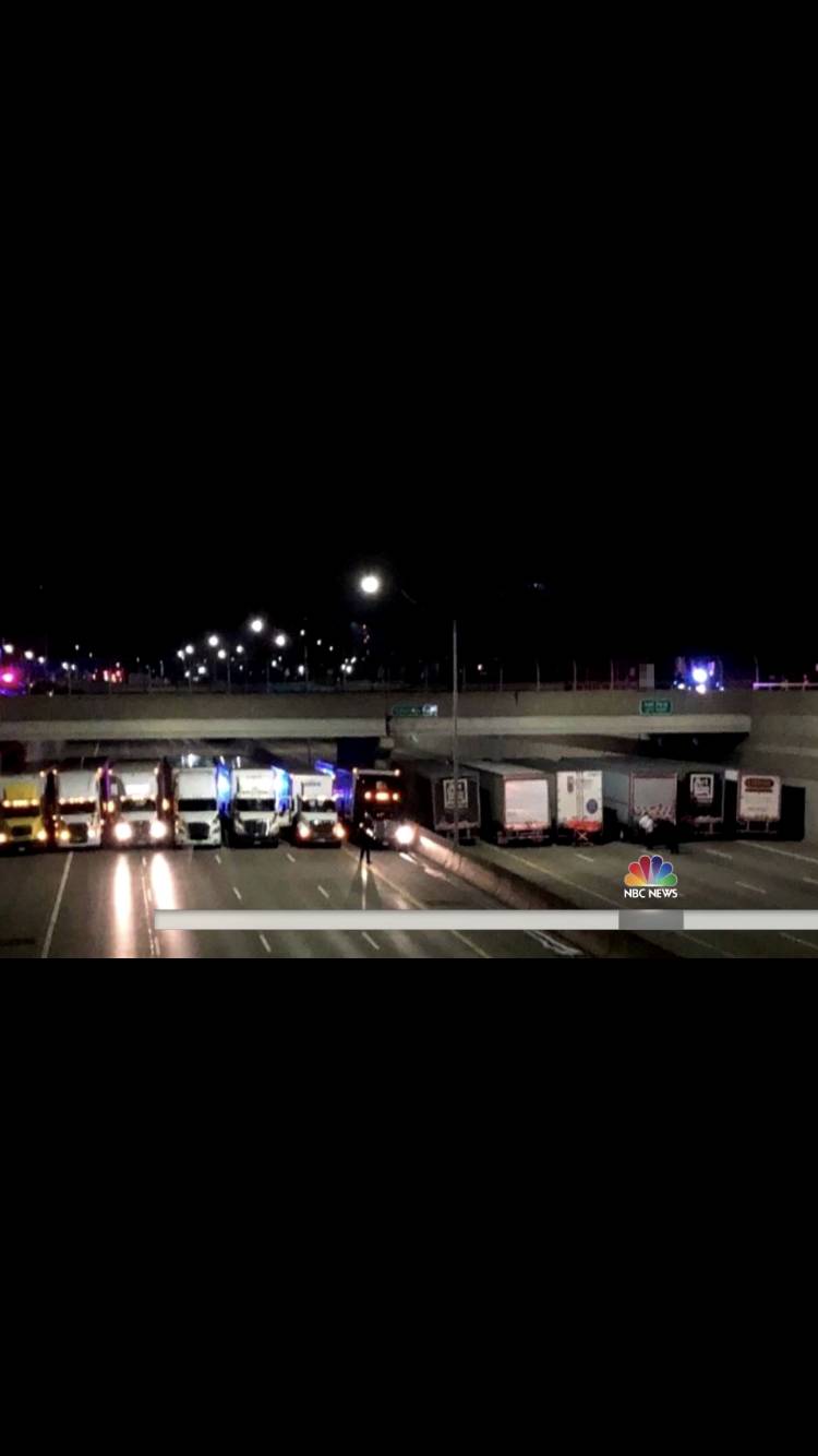 Truck drivers team up to help police bring suicidal man to safety