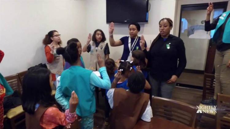 Overcoming obstacles: Homeless Girl Scouts hold 1st cookie sale in New York City