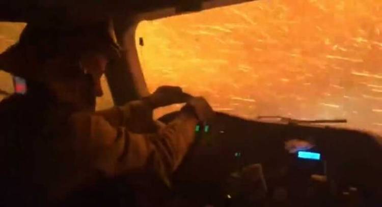 Shocking video shows firefighters in California ride through blazing flames during Tamarack wildfire